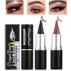 Sitovely 2 Colori Caffè Nero Matita Eyeliner in Gel, Black Coffee Gel EyelinerPencil, CremaEyeliner Nero Naturale Penna Eyeliner in Pastello Impermeabile, Ombretto Smokey Stick e Trucco Viso Stick