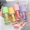 Sitovely Olio per Labbra Idratante Rimpolpante Lip Glow Oil, 4 Pezzi Balsamo per Labbra Gusto Fruttato Lucidalabbra Olio Rimpolpante per Labbra per la Cura delle Labbra e Labbra Secche