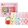 Sitovely 6PCS Roll On Lucidalabbra, Fruity Flavors Roll On Lip Gloss, Olio per labbra nutriente Lip Glow, Balsamo per labbra idratante, Lucidalabbra trasparente Lip Makeup