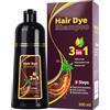 Bploar Shampoo Colorante da 500 ml, Shampoo Schiarente Vegetale con Schiuma, copre i capelli grigi, facile da applicare e colorazione rapida, 8 colori disponibili (Marrone Dorato)