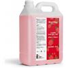 BEAUTIONA Sapone schiumoso 5L lampone - tanica di ricarica per dispenser di schiuma, sapone liquido per le mani e sapone per il corpo con glicerina e olio di mandorle - pH neutro