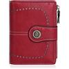 HUA ANGEL Donna Lunga Clutch Portafoglio Grande Capacità Cerniera Portamonete Borsa per Cellulare Pelle PU Pochette da Polso con Multiple Slot per Schede Carte di Credito Contanti Fatture