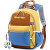 PROTAURI Zainetto Asilo Bambino, Zaino Bimba Asilo Leggero & Impermeabile, Zaino Asilo Nido con Ciondolo Amovibile Retro-Design per 2-5 Anni, 10.1L, Giallo