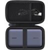 Baval Custodia da viaggio rigida portatile compatibile con caricabatterie portatile Ugreen Power Bank 25000 mAh 145 W, solo custodia