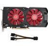 Elprico Scheda Grafica RX580 da 8 GB, Scheda Grafica Video 256BIT GDDR5 per Computer da Gioco, Supporto DirectX 11 PCI Express 2.0 16X, Scheda Video PCIE per Giochi per PC con Doppia
