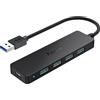 Aceele Hub USB 3.0 a 5 Porta con Tipo C 5V 3A, Sdoppiatore Multi USB 3.0 Adattatore alta Velocità 5Gbps, Estensione Porta USB Multipla Per PC/Laptop/Chiave USB/Disco Rigido/Tastiera