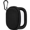 Geekria Custodia protettiva per auricolari compatibile con Sony WF-1000XM6, Apple AirPods Pro 3, Technics EAH-AZ100, Beats Studio Buds, custodia rigida da viaggio di ricambio con moschettone (nero)