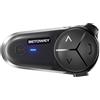 BETOWEY Interfono Bluetooth BT-S5 Per Moto, Dotato Di Bluetooth V5.3, Audio Multitasking, Due Tipi Di Microfoni, Adatto A 10 Piloti, Confezione Singola