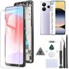 RongZy LCD Schermo per Xiaomi Redmi Note 14 5G 24094RAD4G incell Display di Ricambio Touch Screen Digitizer Parti di Riparazione per Redmi Note 14 5G LCD Display con Strumenti(Nero con Cornice)