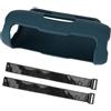 Generic Custodia protettiva in silicone per altoparlanti JBL Flip 7, supporto per cinghia fissa per manubrio di bicicletta, portatile, protezione per tracolla singola, colore blu