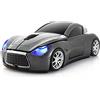 ECOiNVA Mouse ottico per auto, wireless, per computer portatile, 2,4 GHz, colore: grigio