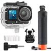 FitStill Custodia impermeabile 60 m per DJI OSMO Action 6, custodia impermeabile + maniglia galleggiante per riprese subacquee DJI Action 6 accessori protettivi