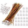 HUAZIZ 50 Pairs Mini Micro JST-ZH 1.5mm 3-Pin Connector Plug con Cables 15cm