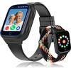 POKUJNFY 4G Smartwatch Bambini per Bambino Bambina - GPS Localizzatore Videochiamata Telefono Chat Vocale SOS Calcolatrice Sveglia Giochi Contapassi - Digitale Orologio Smartwatch Bambini Regali