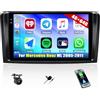 GOHHDL Android 15, 4G+64G GOHHDL Autoradio per Mercedes Benz ML GL W164 ML350 ML500 GL320 X164 ML280, Schermo per auto 2Din da 9 Pollici con CarPlay Android Auto WiFi GPS FM/RDS Bluetooth SWC Telecamera&Mic