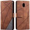 SONWO Cover per Galaxy J5 2017, Flip Caso in PU Pelle Case Cover Portafoglio Custodia per Samsung Galaxy J5 2017, [Kickstand] [Slot per Schede], Marrone