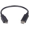 PremiumCord - Adattatore USB 3.1 Maschio C/Maschio - USB 2.0 Micro-B/Maschio, 0,2 m