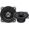 Caliber Set di altoparlanti per auto da 80 W, set di 2 altoparlanti per auto, altoparlanti coassiali a 2 vie, 40 W, RMS, nero, 10 cm, tweeter da 30 mm