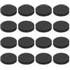 QUARKZMAN 16 Pezzi Piedini Isolamento Casse Monofaccia, 25mmx5mm Base Antiscivolo Schiuma Assorbimento Urto Piedistallo Amplificatore Tappetino Per Casse HiFi Impianto Home Theater, Nero