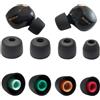 Luckvan Cuscinetti auricolari in morbido silicone per auricolari Sony WF-1000XM5, ricambio per Sony WF-1000XM4 WF-1000XM3, 4 paia, colore: nero