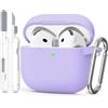 Joremx Custodia in Silicone Unica per AirPods 4 (Viola)