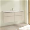 Villeroy & Boch Subway 3.0 mobile con lavabo, 4 scomparti estraibili, 4A70D201+C60202VN, Subway 3.0 [Mobili da Bagno > Mobili con Lavabo Integrato]