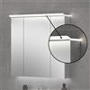evineo ineo7 modulo a LED superiore per armadietto a specchio La: 80 cm, BL001187, ineo7 [Armadietti a Specchio > Ricambi per Armadietti a Specchio]