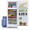 SMETA Frigorifero a gas con congelatore, 380 l, 230 V, per casa vacanze, garage, roulotte, camper, soggiorno, porta reversibile, bianco