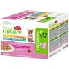 Natural Trainer Cat Kitten Bocconcini in salsa cotti al vapore multipack 12x85 gr 3x Pollo 3x Tonno 3x Tacchino 3x Merluzzo - 1° ORDINE? fino al 20% di sconto