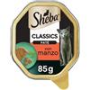 Sheba Patè classics 85gr Manzo - confezione da 22 pezzi - Cibo umido per gatti - 1° ORDINE? 20% di sconto SU BRAND ESCLUSIVI, codice BZR20
