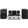 Cayin + Elipson MT-35MK2 Bluetooth argento + Prestige Facet II 8B nero opaco/oro