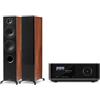 Elipson + WiiM Prestige Facet II 14F noce + Amp Ultra grigio scuro