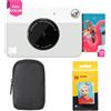 KODAK Pacchetto Base per Fotocamera istantanea Printomatic (Grigio) + Carta Zink (20 Fogli) + Custodia Deluxe + Comoda Tracolla