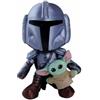 Simba Toys Peluche Star Wars The Mandalorian con mini Grogu (25 cm)
