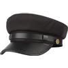 YUWXII Cappello da Autista per Uomo e Donna, Classico Vintage, Cappello da Capitano Newsboy, Cappello per Costume, Nero, Taglia Unica