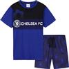 Get Trend Chelsea F.C. Pigiama Bambino Calcio Pigiama Corto Adolescenti Set Abbigliamento da Casa Regalo Bambini (11-12 Anni, Marina Chelsea)