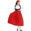 Generico Costume Bavarese Donna - Abito Tirolese per Oktoberfest, Vestito Tradizionale Donna per Feste e Eventi Speciali