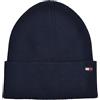 Tommy Hilfiger Berretto da donna in cotone cashmere Beanie blu taglia unica