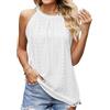 BKEPDY Canotta da Donna Senza Maniche, Donna Canotta Scollo a Giro Top Senza Maniche Casuale Sexy Slim Tank Top Morbido Traspirante Estate (Bianco L)