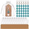 MAYJOYDIY 30 pc Catena della chiave tartaruga, Pendant di testuggine, 52mm Tartaruga palustre sintetica turchese Dangle Charm, Per regali di compleanno alla decorazione delle borse