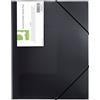 Q-Connect Connect Folder Clip & Elastic Frosted Black