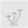 Enzo De Gasperi EDG Enzo De Gasperi Portacandela Crystal Onde 3 Fuochi H30 cm