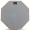 Kellegour Silent Drum Practice Pad,Pad per Allenamento da 12 inch,Pad per Batteria Silenzioso,Drum Pad in Gomma,Double-Sided Silent Drum Pad con Base in Legno per Batteristi Principianti Grigio