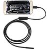 CLICLED Telecamera endoscopica 2m Flessibile 6 LED HD immergibile Waterproof Cavo 480P