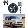 D'ANGELO 1988 Kit Ruotino di Scorta 16 compatibile con Citroën Berlingo M1 con Cric, Chiave e Sacca (06/2008-2017) 125/70R16