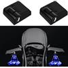 yufana 2 Pezzi Luce di Benvenuto, Luce di Benvenuto Lancia, Proiettore Logo Luce Portiera Auto (nero298)