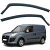 AirFlux Set di 2 deflettori d'aria compatibili con Fiat Doblò 2010 2011 2012 2013 2014 2015 2016 2017 2018 2019 2020 2021 2022.