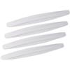 DECORNIJIA Striscia Anticollisione per Paraurti Auto in Pvc Bianco 4 Pezzi Protezione Paraurti e Davanzale della Portiera Resistente All'usura per Auto