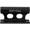 NiuLumea 110x20mm Bike Fork Mount Staffa in alluminio per forcella anteriore della bicicletta Progettato per l'uso con per il supporto del tetto dell'automobile per il trasporto della bici del veicolo