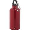 Borraccia alluminio riciclato 400 ml con moschettone Raluto personalizzate o neutre
